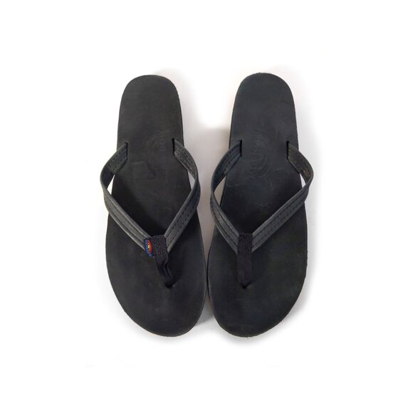 Rainbow sandals Charcoal Black Womens Size M (6.5- 7.5) - Picture 1 of 10